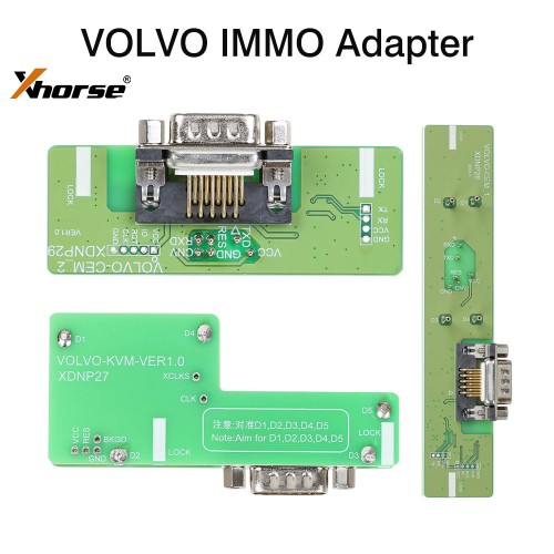 Комплект адаптери за Volvo  KVM CEM, съвместими с VVDI Prog, Mini Prog и Key Tool Plus, MultiProg