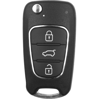 Универсално дистанционно, 3 бутона, дизайн Hyundai, XKHY02EN