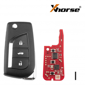 XHORSE XNTO20EN Toyota Style V2 безжично универсално дистанционно с чип – 3 бутона